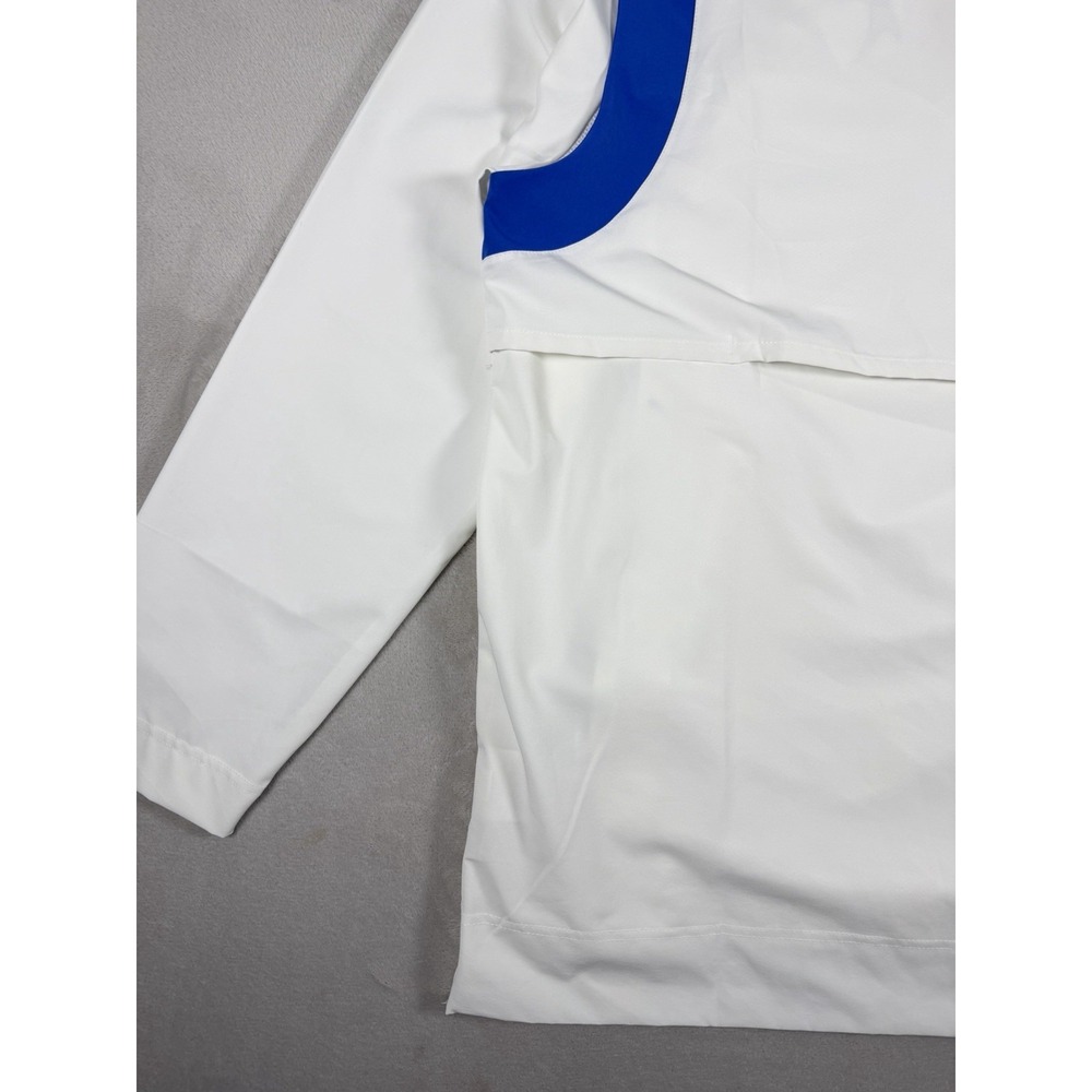 Nike Team Quarter-Zip Pullover Jacket White Blue Mens XL Dri-FIT - Picture 16 of 16